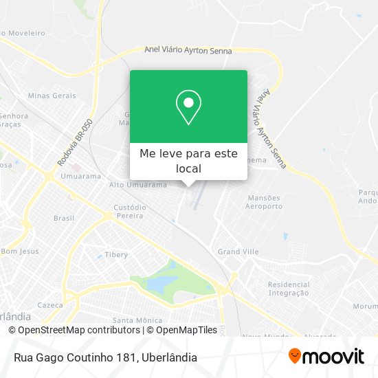 Rua Gago Coutinho 181 mapa