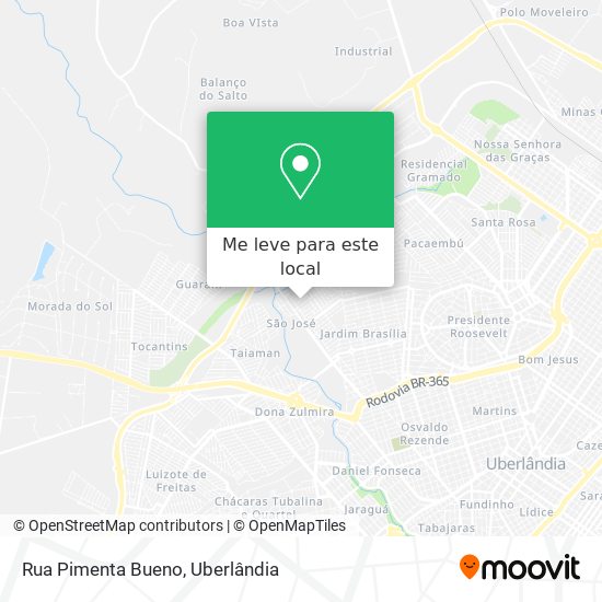 Rua Pimenta Bueno mapa