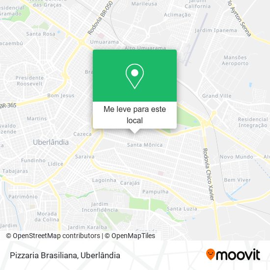 Pizzaria Brasiliana mapa