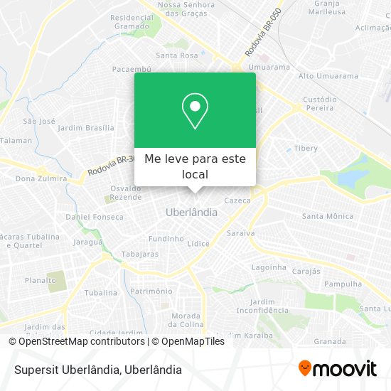 Supersit Uberlândia mapa