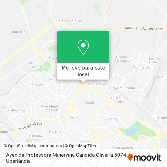 Avenida Professora Minervina Candida Oliveira 5074 mapa