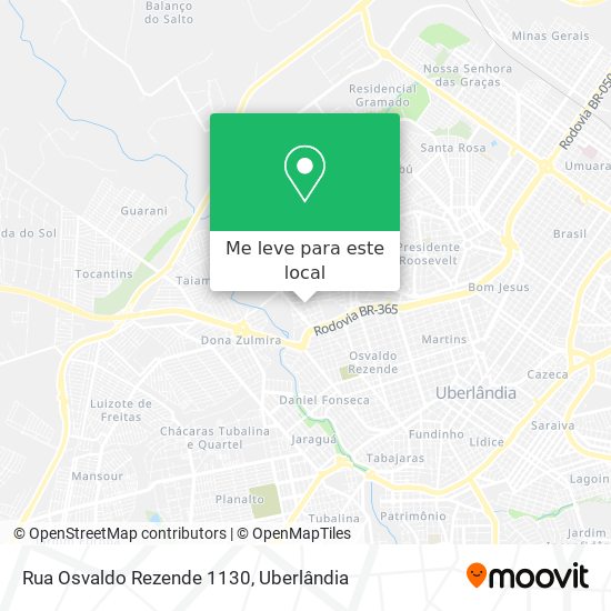 Rua Osvaldo Rezende 1130 mapa