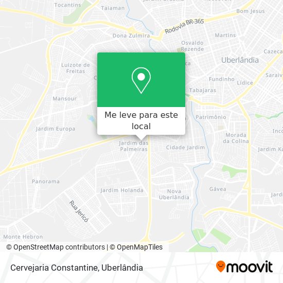 Cervejaria Constantine mapa