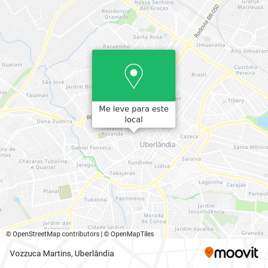 Vozzuca Martins mapa