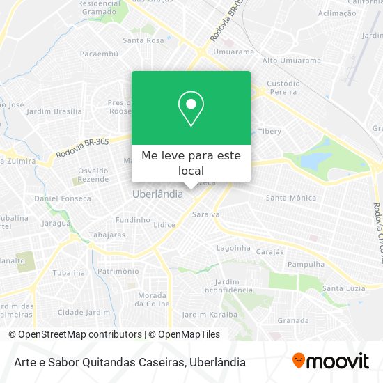 Arte e Sabor Quitandas Caseiras mapa