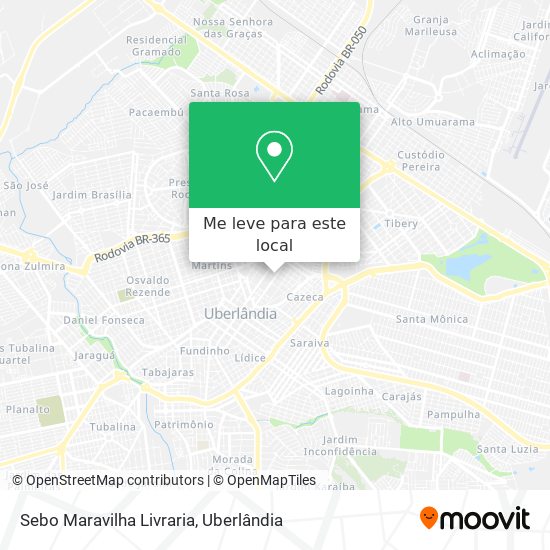 Sebo Maravilha Livraria mapa