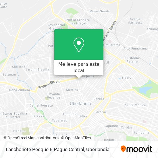 Lanchonete Pesque E Pague Central mapa