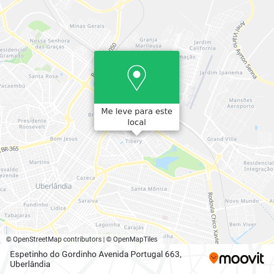 Espetinho do Gordinho Avenida Portugal 663 mapa