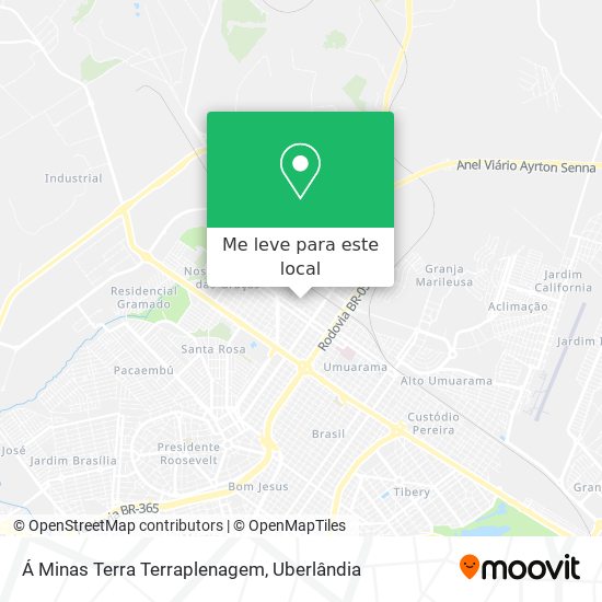 Á Minas Terra Terraplenagem mapa