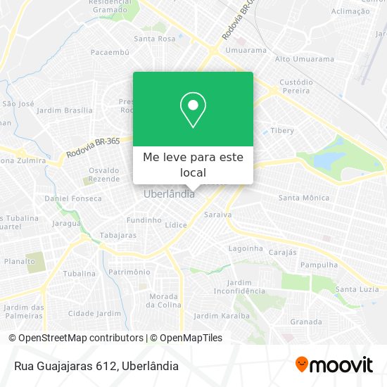 Rua Guajajaras 612 mapa