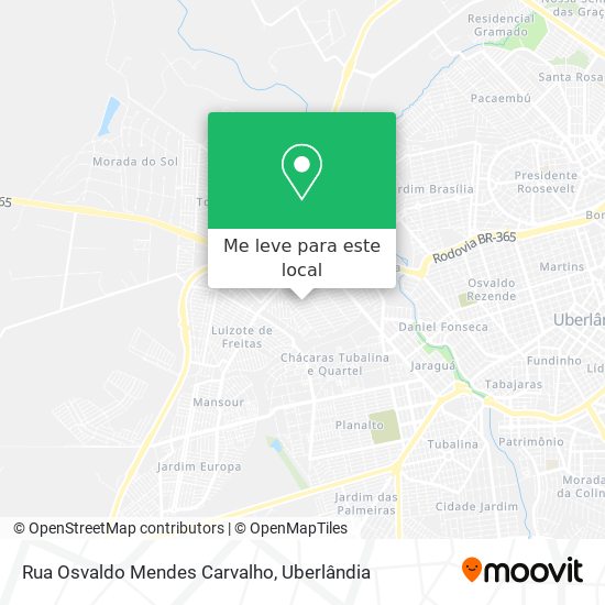 Rua Osvaldo Mendes Carvalho mapa