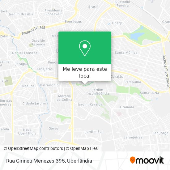 Rua Cirineu Menezes 395 mapa