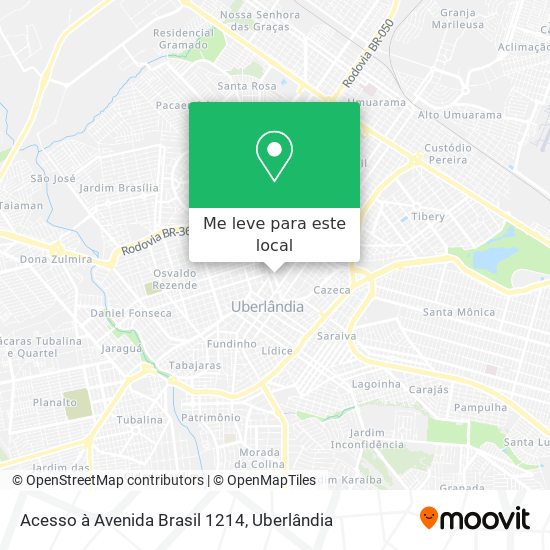 Acesso à Avenida Brasil 1214 mapa