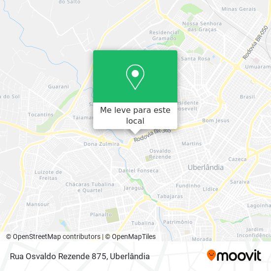Rua Osvaldo Rezende 875 mapa
