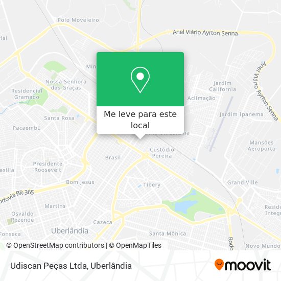 Udiscan Peças Ltda mapa