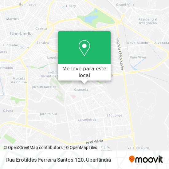 Rua Erotildes Ferreira Santos 120 mapa