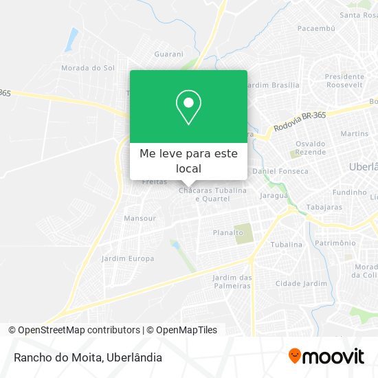 Rancho do Moita mapa