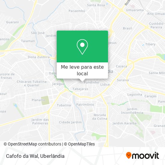 Cafofo da Wal mapa