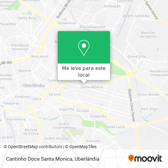 Cantinho Doce Santa Monica mapa