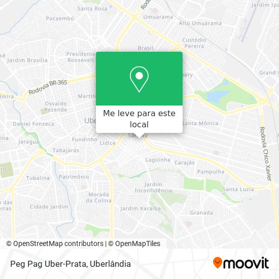 Peg Pag Uber-Prata mapa