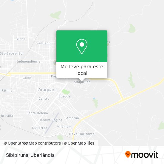 Sibipiruna mapa