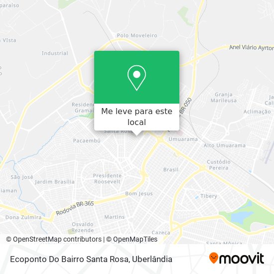 Ecoponto Do Bairro Santa Rosa mapa