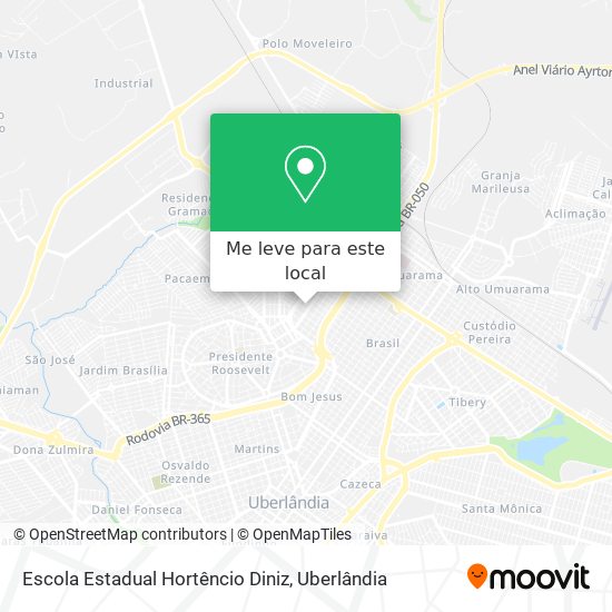 Escola Estadual Hortêncio Diniz mapa