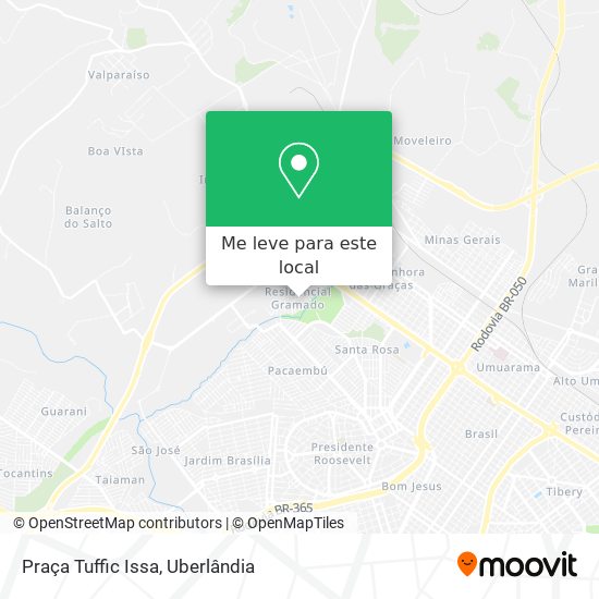 Praça Tuffic Issa mapa