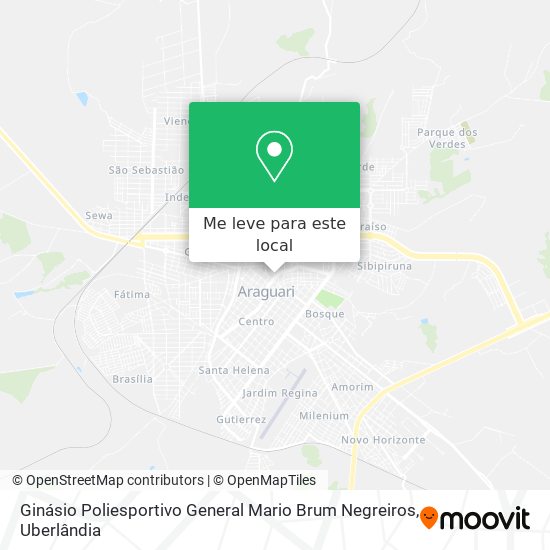 Ginásio Poliesportivo General Mario Brum Negreiros mapa