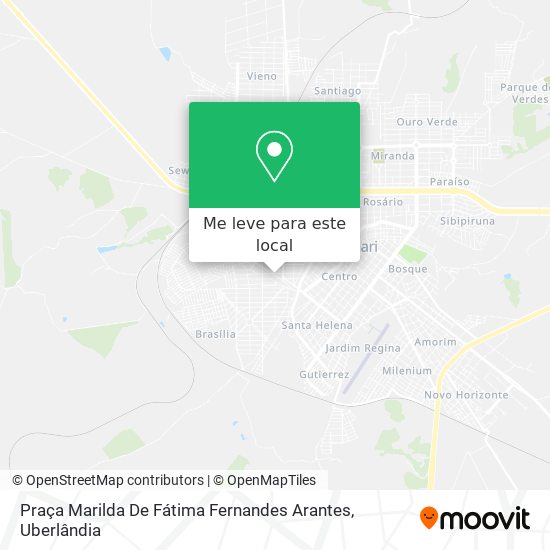 Praça Marilda De Fátima Fernandes Arantes mapa
