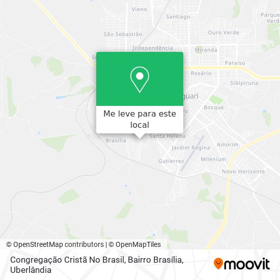 Congregação Cristã No Brasil, Bairro Brasília mapa