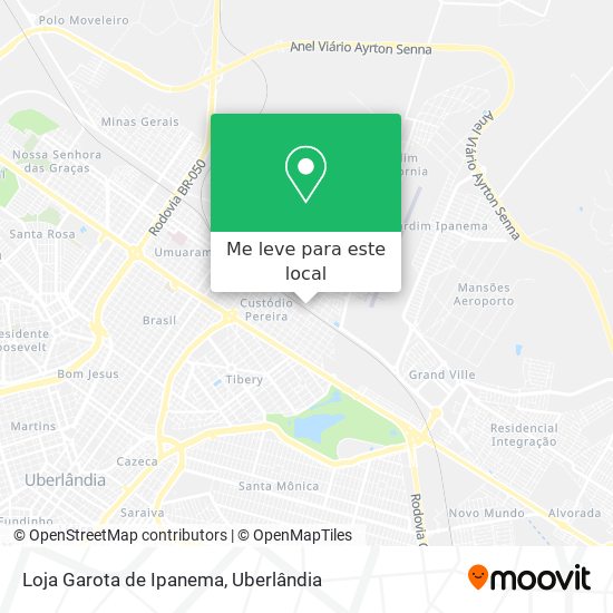 Loja Garota de Ipanema mapa