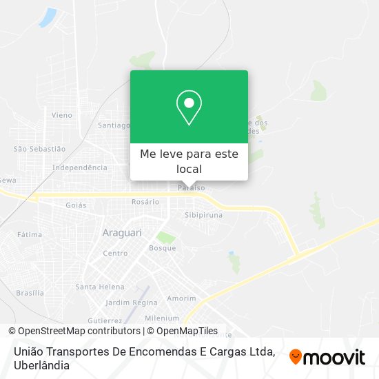 União Transportes De Encomendas E Cargas Ltda mapa
