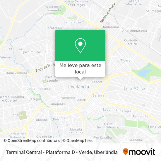 Terminal Central - Plataforma D - Verde mapa