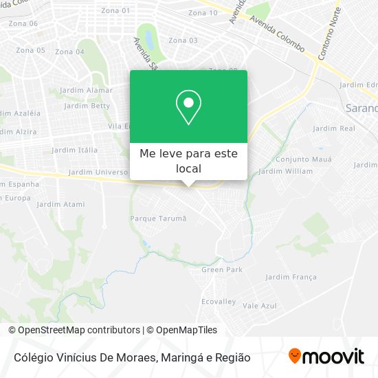 Cólégio Vinícius De Moraes mapa