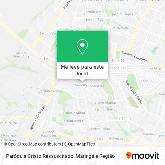 Paróquia Cristo Ressuscitado mapa