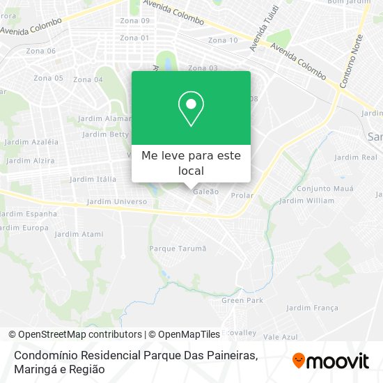 Condomínio Residencial Parque Das Paineiras mapa