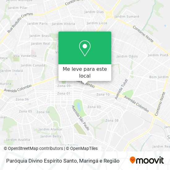 Paróquia Divino Espírito Santo mapa