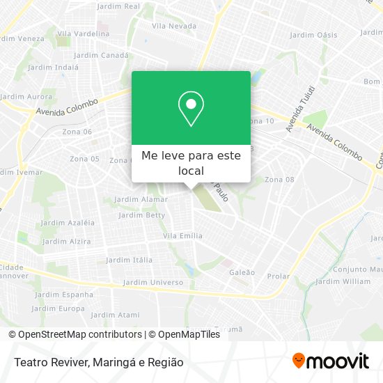 Teatro Reviver mapa