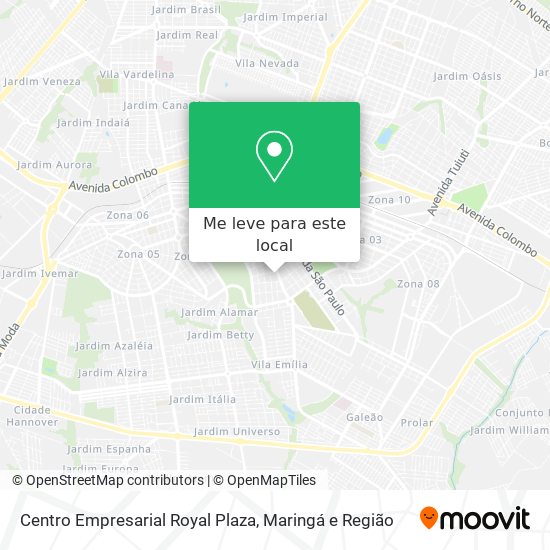 Centro Empresarial Royal Plaza mapa