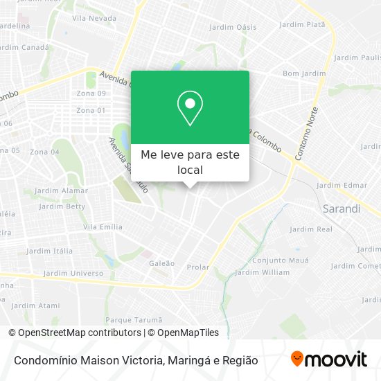 Condomínio Maison Victoria mapa