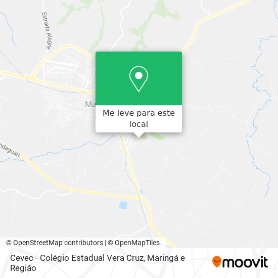 Cevec - Colégio Estadual Vera Cruz mapa