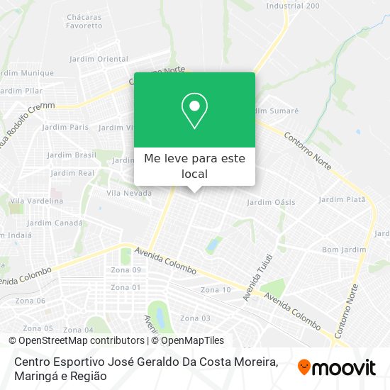 Centro Esportivo José Geraldo Da Costa Moreira mapa