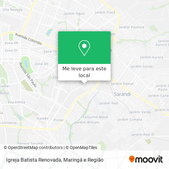 Igreja Batista Renovada mapa