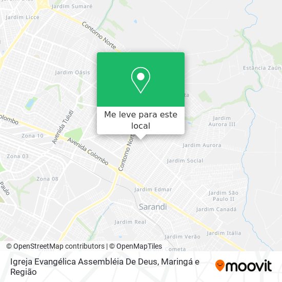 Igreja Evangélica Assembléia De Deus mapa