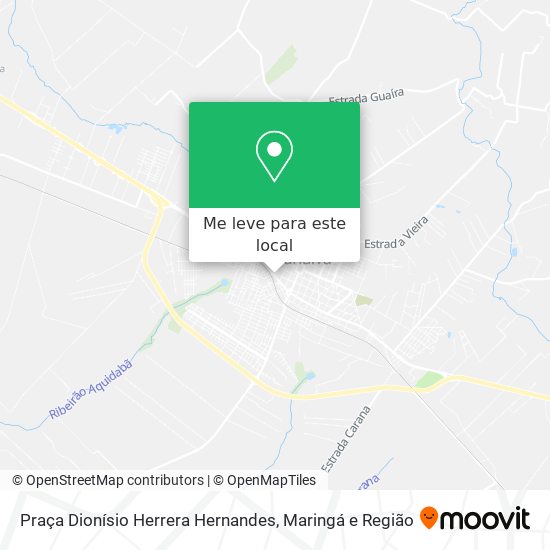 Praça Dionísio Herrera Hernandes mapa