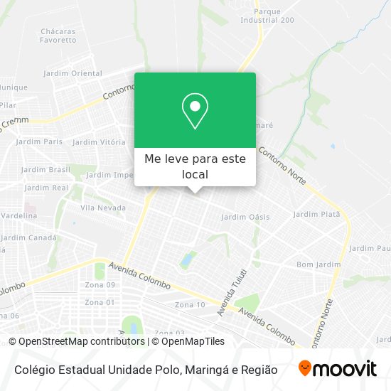 Colégio Estadual Unidade Polo mapa