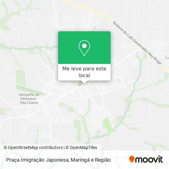 Praça Imigração Japonesa mapa
