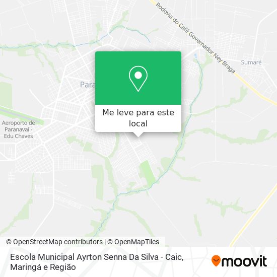 Escola Municipal Ayrton Senna Da Silva - Caic mapa