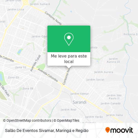 Salão De Eventos Sivamar mapa